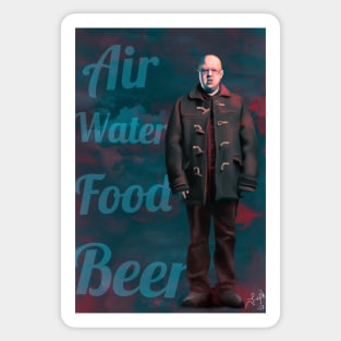 Air, Water, Food, Beer Sticker